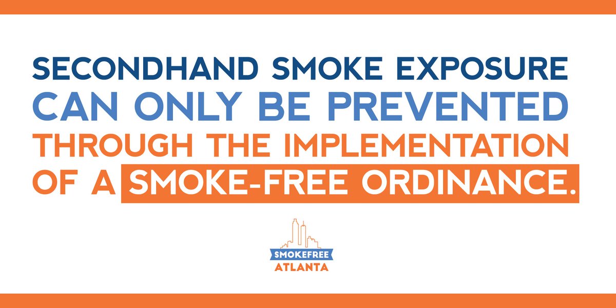 Living and working in a smokefree city significantly decreases involuntarily exposure to secondhand smoke, which reduces the likelihood of developing chronic diseases such as heart disease and lung cancer. #smokefreeATL