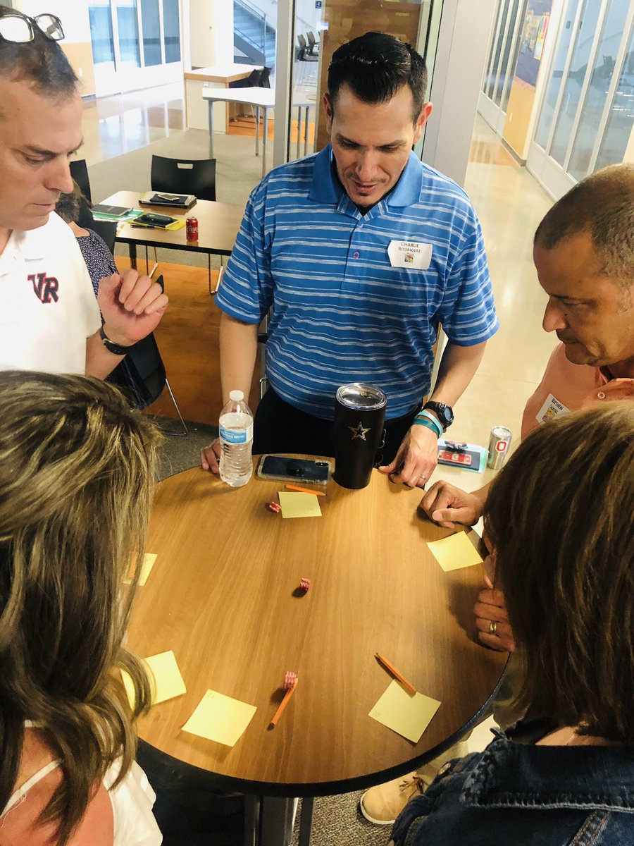 LArterburyNBISD's tweet photo. Leaders engaged in active learning and making connections to the @LeanderISD Learning Model: Design, Implement and Assess #1LISD https://t.co/hQR0RhKxCJ