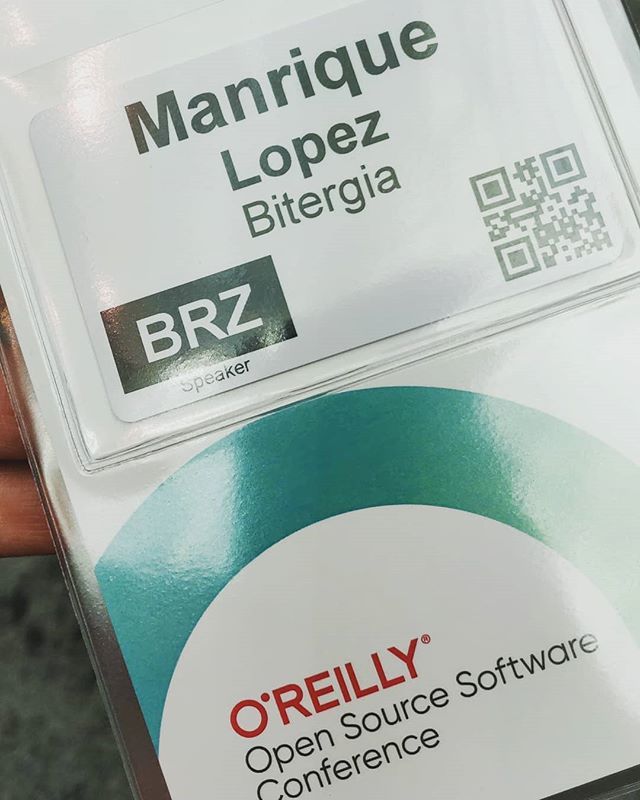 jsmanrique's tweet photo. Let's go for another #OSCON! And yes, I am speaking tomorrow during #InnerSourceDay #tweet https://t.co/SSEI2lyTKL https://t.co/bjwxtohpfQ