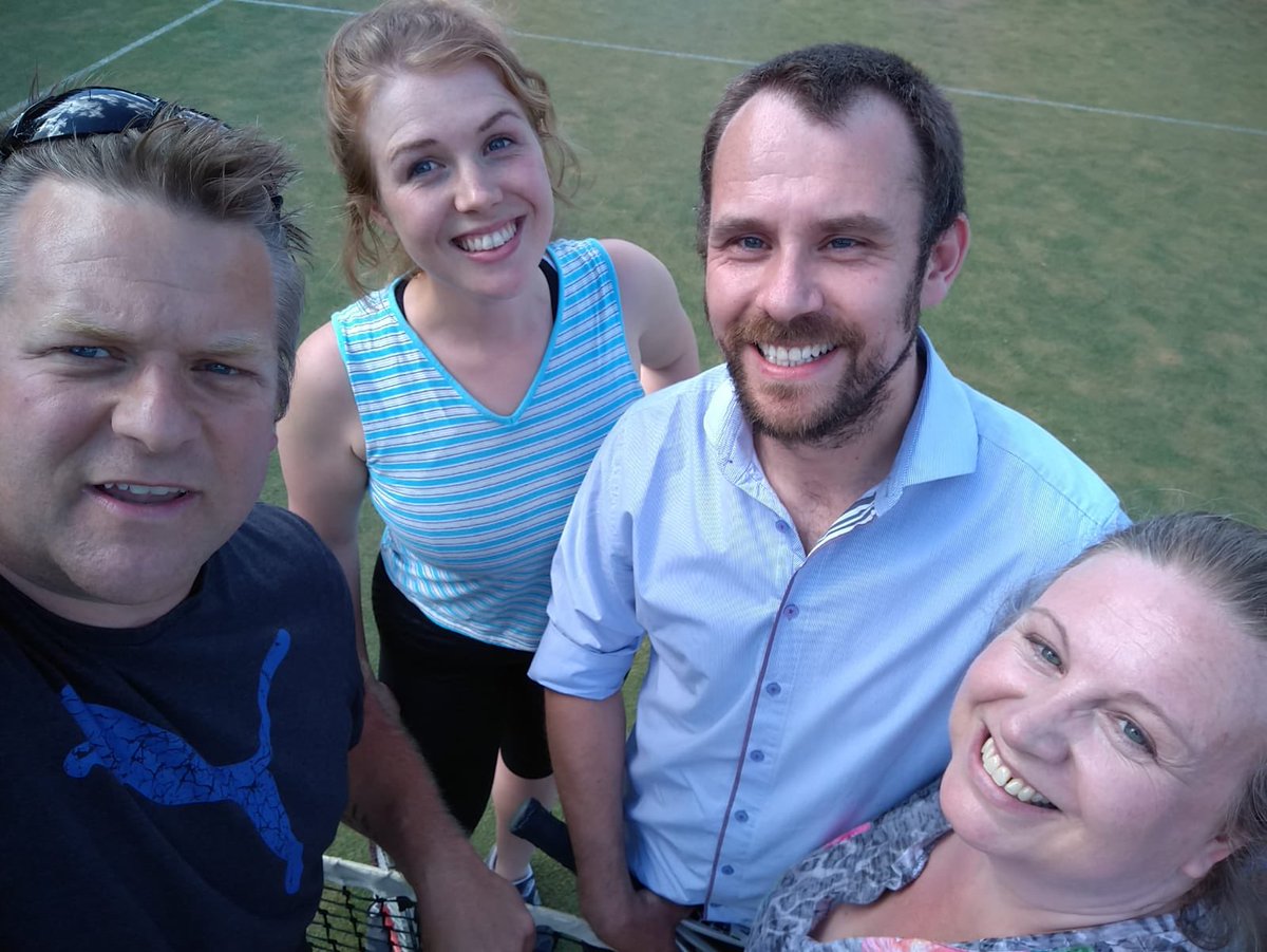 gimbledon's tweet photo. Yabba Dabba Doo win another game! The ‘Viking’ Nico Stone and his partner Kelly “smiler” Lever booked their place in the QF of the Vase following a victory over #BranJack this afternoon! They will play #ReidThatch in their next game #Nexxttttttt #RaceAgainstTime https://t.co/6L3QomWRu7
