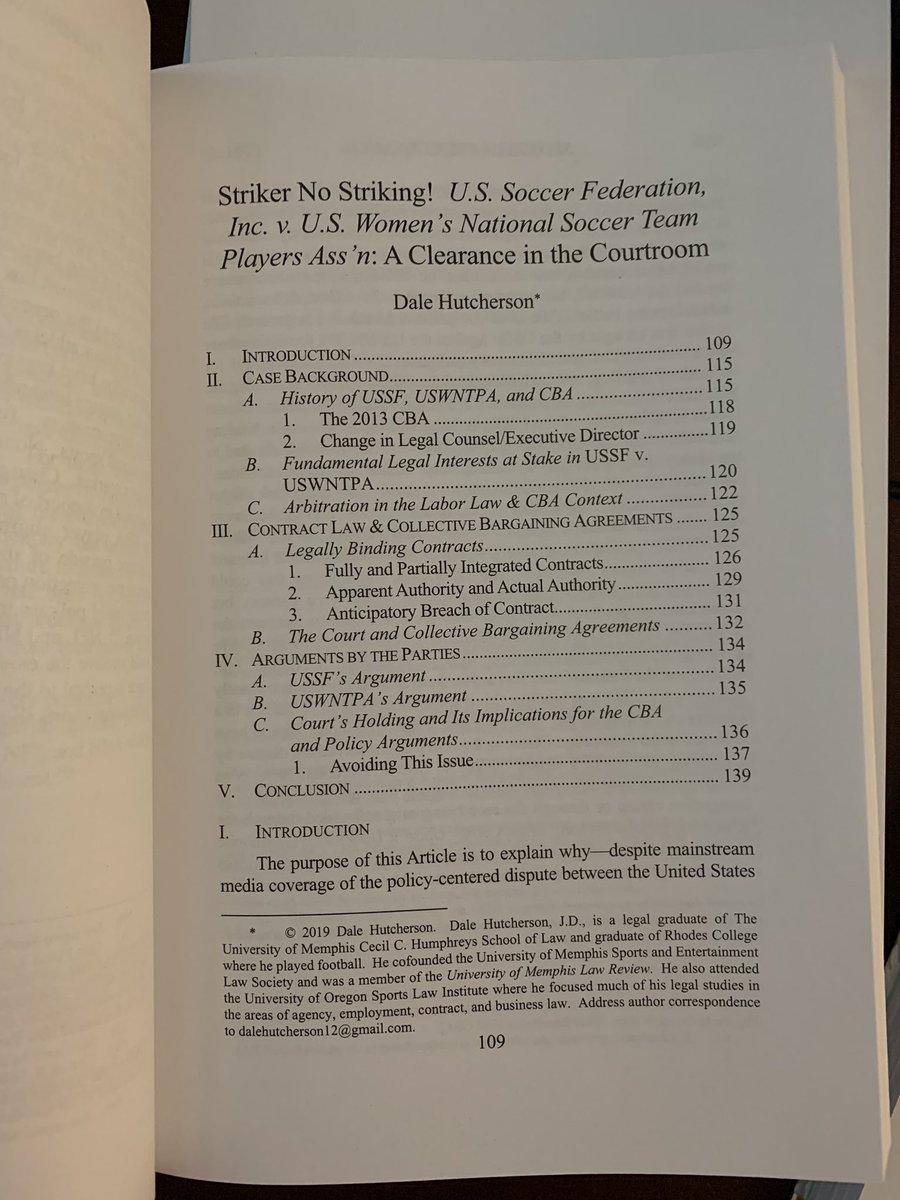 Excited to get my copies of The Sports Lawyers Journal. I’ve never considered myself much of an academic writer, but here I am haha. Thank you to my advisor and editors as well as to Tulane Law for publishing. I hope any who had a chance to read my piece enjoyed it! #Sportslaw