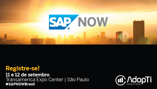 Adopti_'s tweet photo. Transforme emoções, transforme negócios, transforme o mundo. Faça sua inscrição no SAP NOW Brasil! https://t.co/79cznhUDiH
#SAPNOWBrasil #AdopTI #AdopTIconsultoria #consultoriaSAP #SAP #SAPS4HANA #S4HANA #ADS4 #aceleradorSAP #transformacaodigital #SAPNOW #SAPNOW2019 #tecnologias https://t.co/6Tw7y8Weqc