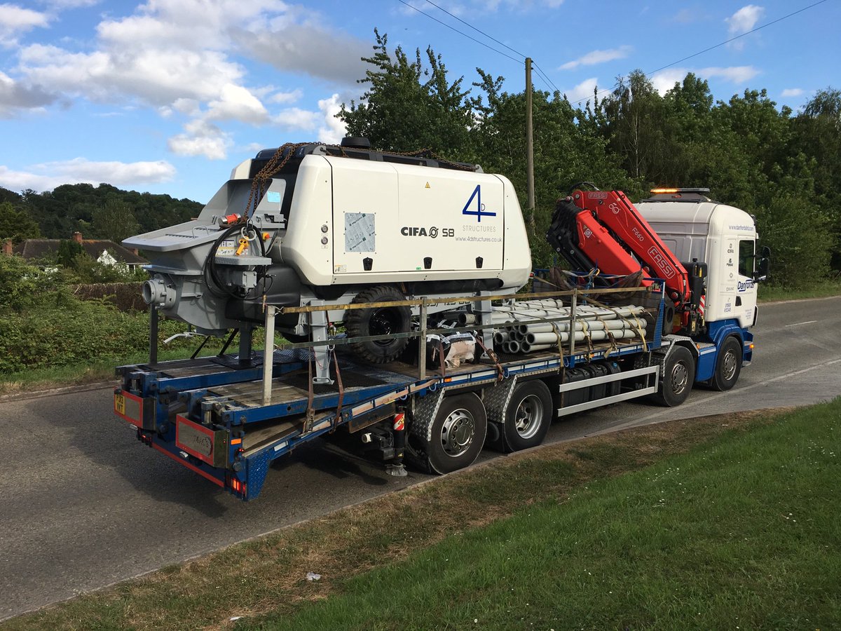 DanfordsLtd's tweet photo. Another CIFA PC709 70m3/h @ 90 bar leaving Danfords with 100m of high pressure pipe.
#cifa #cifauk #danfords https://t.co/Wi2cHjGjaa