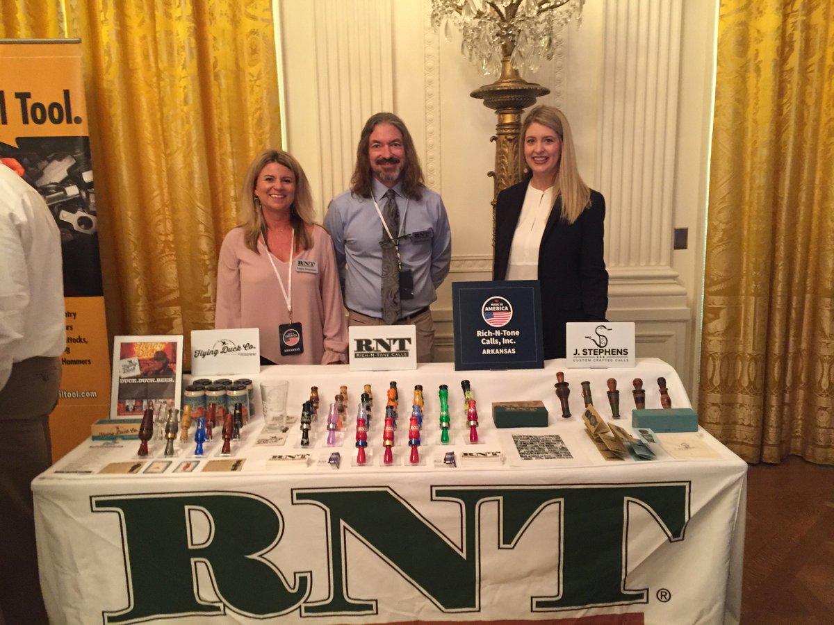 Gov Asa Hutchinson Arkansas Is Represented At The White House Today For The Made In America Event Excited To See Rntcalls In Stuttgart Showcasing Their Quality Arkansas Made Duck Calls T Co Revj2eq6gx