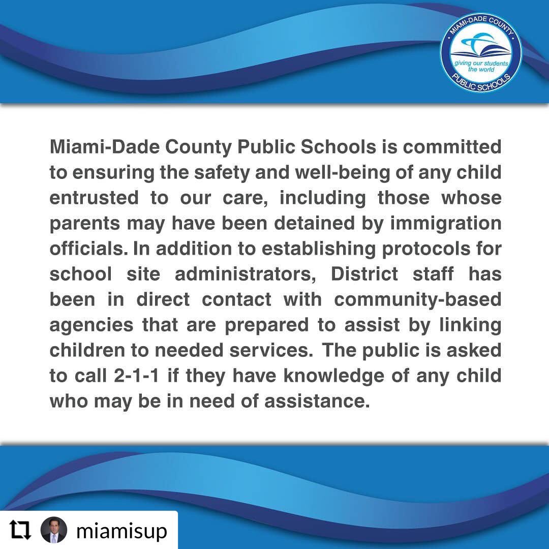 KenwoodUnited's tweet image. #RepostPlus From our Superintendent @MiamiSup @MDCPS 
- - - - - -
We stand with all children in our community. @211miami