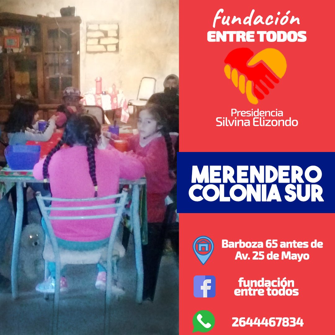 SilElizondoAR's tweet photo. Tarde de #merendero en #ColoniaSur, #CañadaHonda y #MediaAgua.
#fundacionentretodos https://t.co/noDP9lsF7U