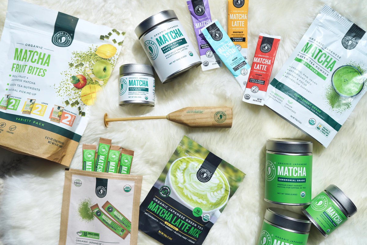 JadeLeafMatcha's tweet photo. Happy #AmazonPrimeDay! Prime Members, our collection of organic #matcha will be 20-30% until tomorrow Tues 7/16 at midnight. Go craaaazy and #treatyourself ☺️🍵

Not an #AmazonPrime Member? No worries, we got you. Check out the link below for details:

https://t.co/qfw9b9bJYY https://t.co/4o3UDdkQul