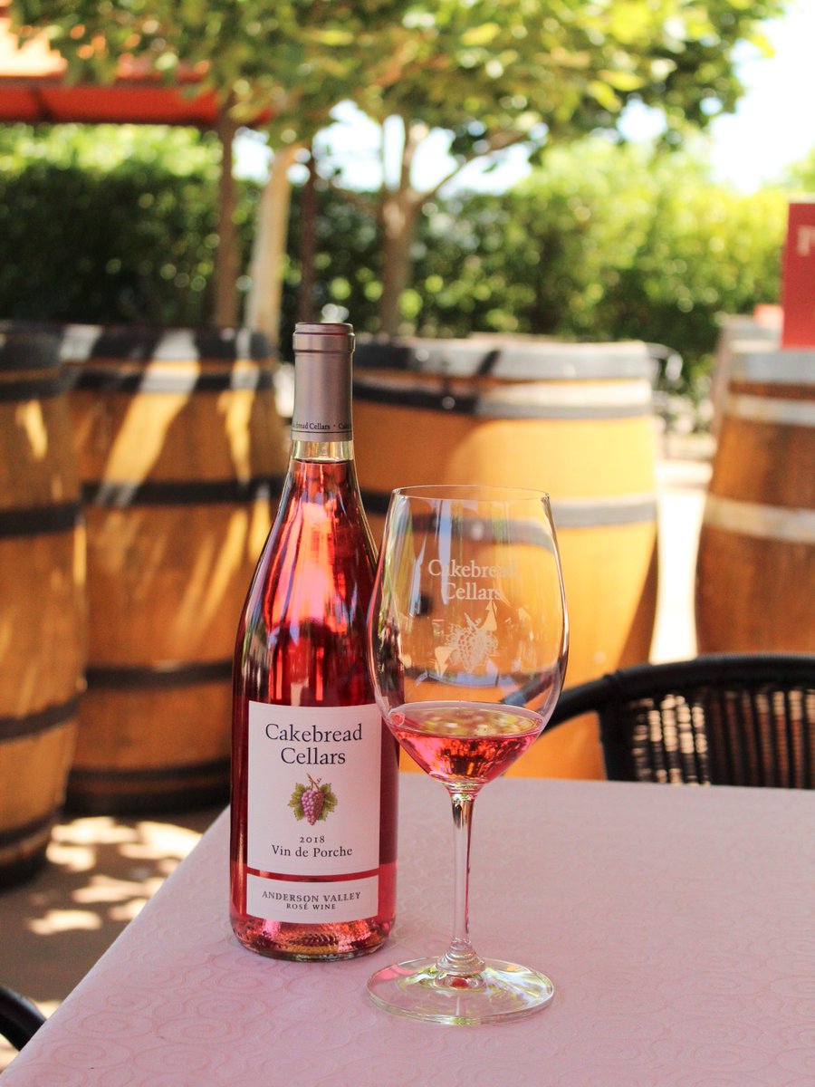CakebreadWines's tweet photo. Calling all #rosé fans. Things are looking very breezy and bright at the winery. Have you visited Cakebread Cellars to taste the newest release of Vin de Porche? #winetasting https://t.co/AuK55oIbET