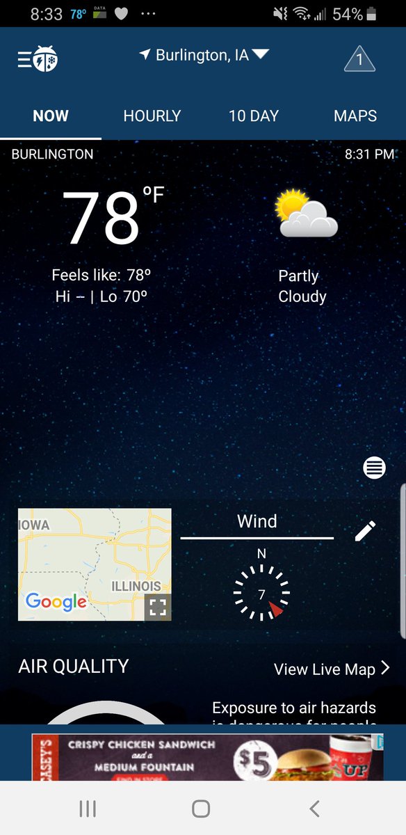 cecelsu's tweet photo. I'm going to cherish this beautiful night for days to come. #iawx #heatwavecoming https://t.co/tllWOuYx93