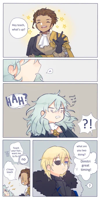 F!Byleth bad hair day 
#FireEmblemThreeHouses 