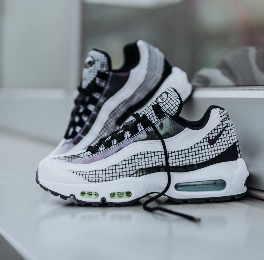 BUY Nike Air Max 95 LV8 White Black Blue Gaze