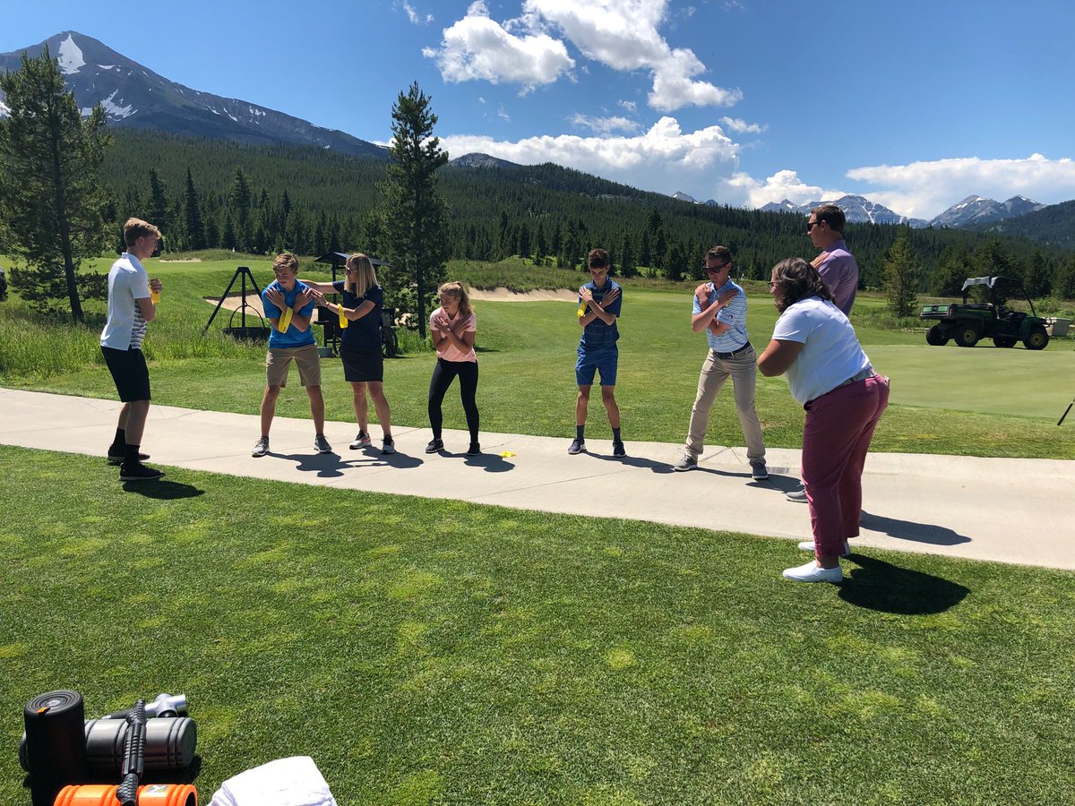 SanfordSportSci's tweet photo. Our team was in @MoonlightBasin today working with high school golfers in the Bozeman, Big Sky, and Ennis regions of Montana. The students experienced golf biomechanics, putting, and mobility sessions and we are looking forward to working with the members tomorrow! https://t.co/OuSK9N0ArZ