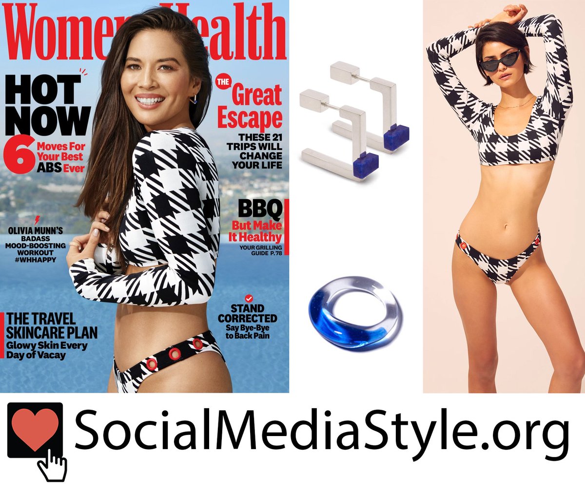 SMediaStyle's tweet photo. Buy @oliviawilde's @SolidandStriped swimsuit and #Kimsu and @JaneDArensbourg jewelry from @WomensHealthMag here: https://t.co/4XipdPWAq5
#OliviaMunn #WomensHealth #swimsuit #bikini #houndstoothswimsuit #houndstoothbikini #solidandstriped #LongSleeveBikini #JaneDArensbourg https://t.co/dgPj8tVR2O