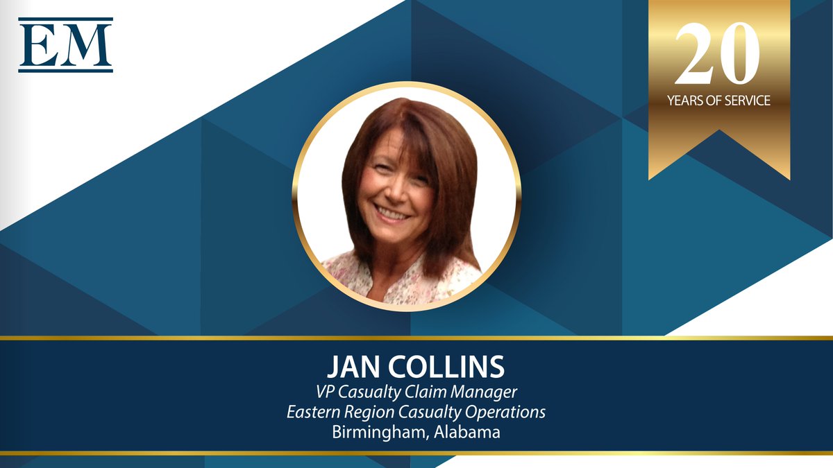 EngleMartin's tweet photo. This year marks Jan Collins’ 20th anniversary of service with #EngleMartin! We sincerely appreciate her hard work, contagious enthusiasm & commitment to excellence. Jan has been a significant part of our team and we couldn't imagine our workplace without her. #ServiceMilestone https://t.co/4Z1EZHPi9X