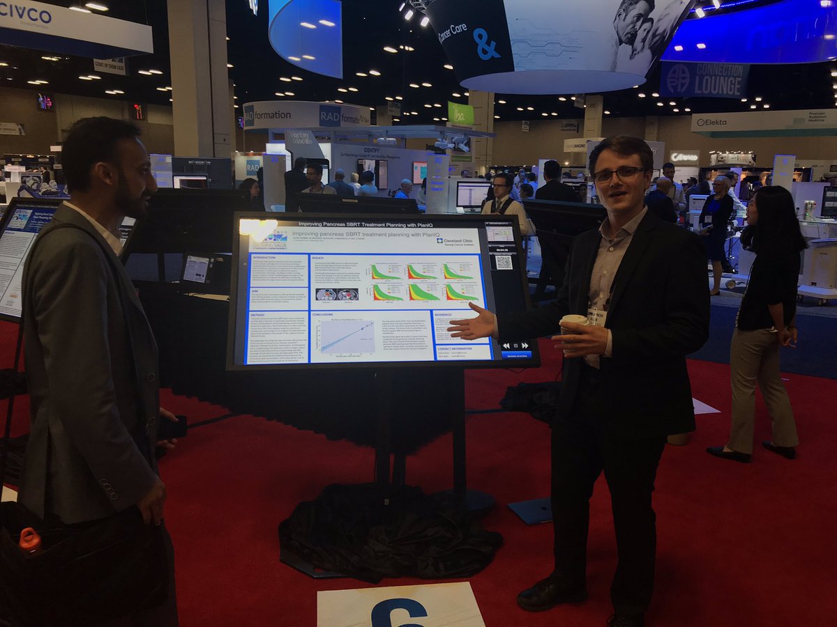TianjunMa's tweet photo. Our physics resident @DrKuzmin is presenting his experience of improving pancreatic treatment planning with PlanIQ. It is a great tool to help achieve a great pancreatic radiation treatment plan efficiently. #AAPM2019 #CleClinicCancer @aapmHQ https://t.co/YC7xXOvsly
