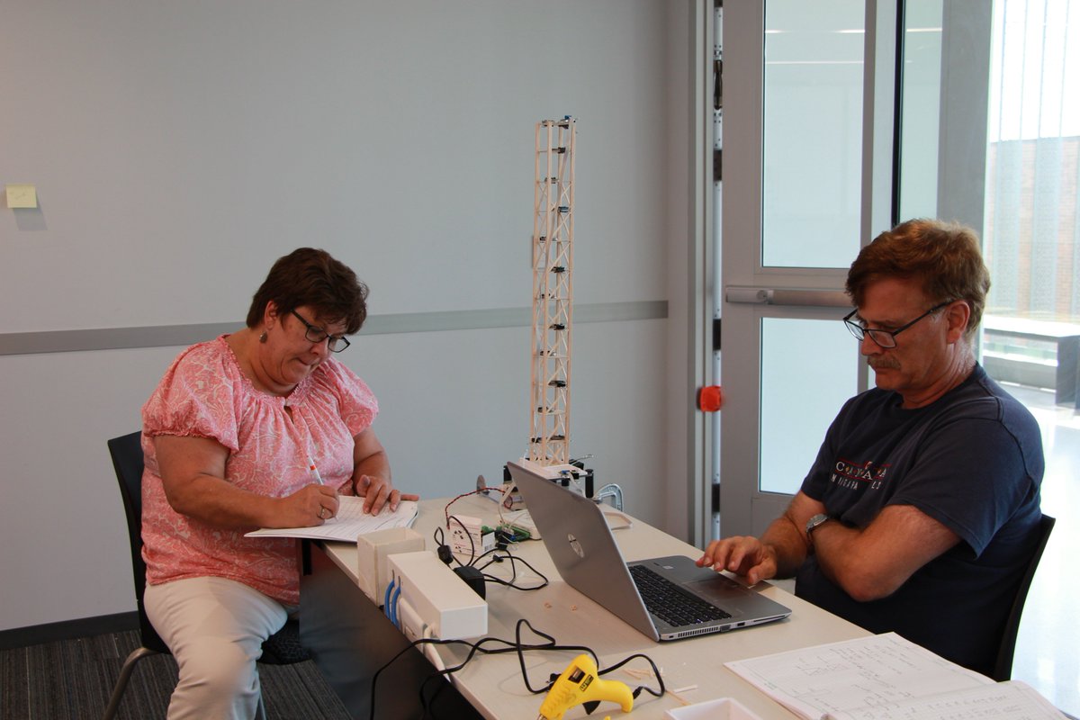 EngrYourWorld's tweet photo. Teachers continued the Safer Buildings #CivilEngineering design challenge during #PD today! https://t.co/4FOBwosURA