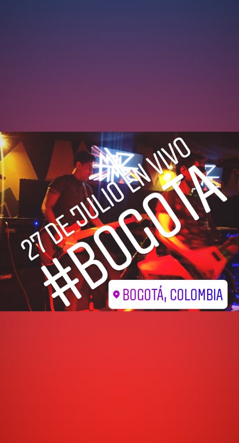 El próximo sábado 27 de Julio estaremos en vivo #Bogota Nos vemos en esta fiesta