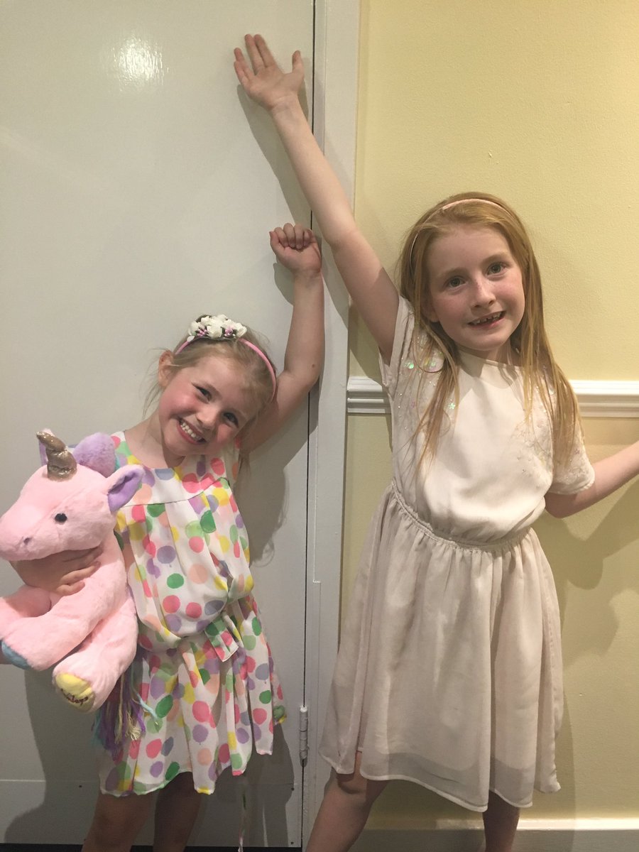 NeilFranklin70's tweet photo. @lucymaybarker  Alice and Isabelle loved dancing along at the show tonight #mamamia https://t.co/i8Zjp1phCy