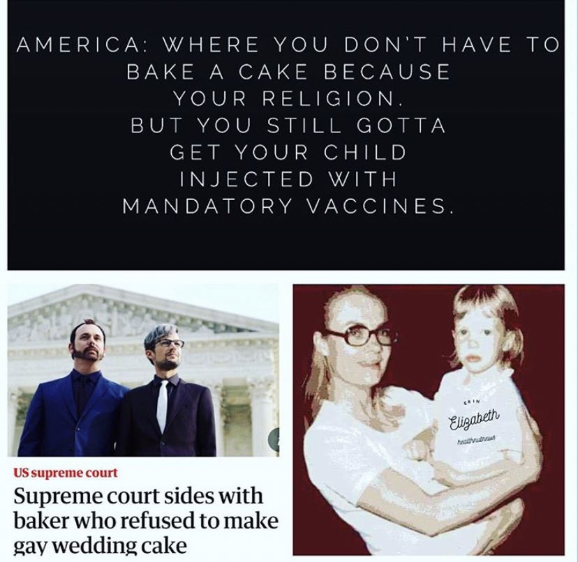 unhealthytruth's tweet photo. #Mandatory #Vaccines #Mandatory #Freedom #MedicalFreedom #HolisticHealth #BakeACake #ReligiousFreedoms #NoReligiousFreedom. #MandatoryVaccine #HolisticHealth#holisticlivesmatter #healthnutnews https://t.co/mySCXoak4h