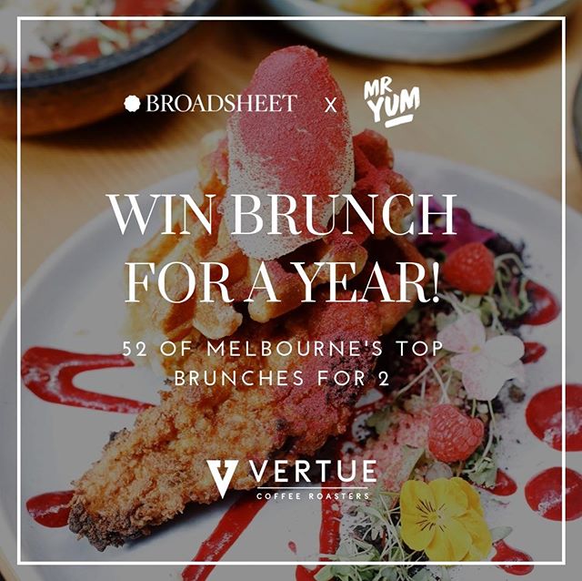 Want to win brunch every weekend for a year? Um, yes please 😋🍴 Our mates at @broadsheet_melb and <a href="/mr_yum_/">Mr Yum</a> are giving you the chance to win a $60 voucher for 52 of Melbourne’s best brunch spots, including us! TO ENTER hit…

📸 instagram.com/p/Bz9AeIoAuti/ via tweet.photo