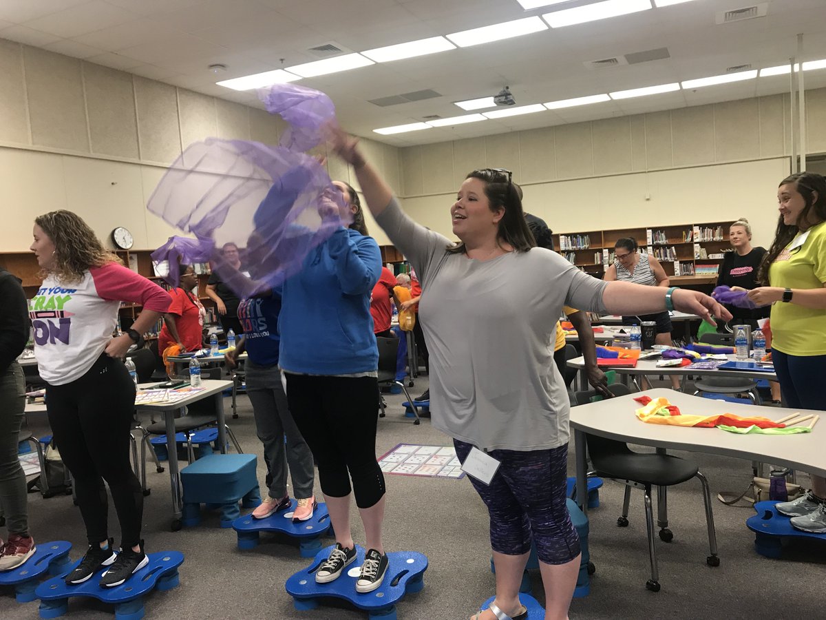 Comptoncubs's tweet photo. Amazing Action Based Learning at Compton! There is a direct link between physical activity and brain development. Teachers got great ideas to use in classrooms with more to come tomorrow. @CobbSchools @KidsFit_ABL  #ActionBasedLearning #comptoncubs #LovetoLearnHere https://t.co/ZsjL4IT6LR