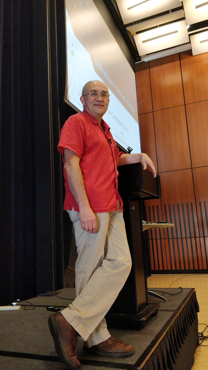 JanDolejsi's tweet photo. Derek Long explaining how #AI Planning and PDDL helps make deep holes into the Earth during his invited talk at #ICAPS2019 https://t.co/CL3V3nCfaX