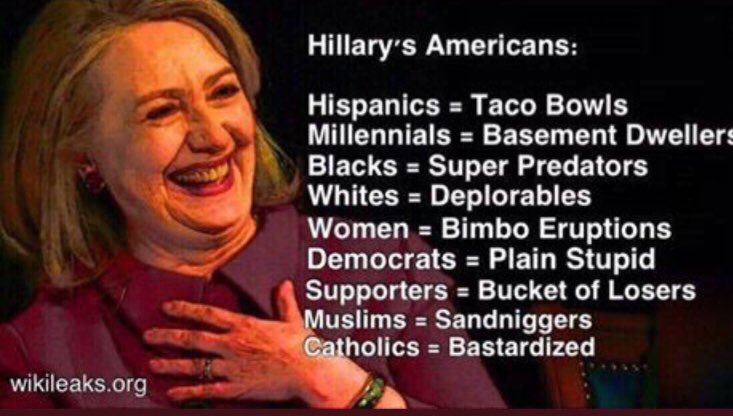 815wrldtrvlr's tweet photo. This is the face of the Democrat party that brought division and hate to US. #ClintonObama https://t.co/gSYZ0kDwIt