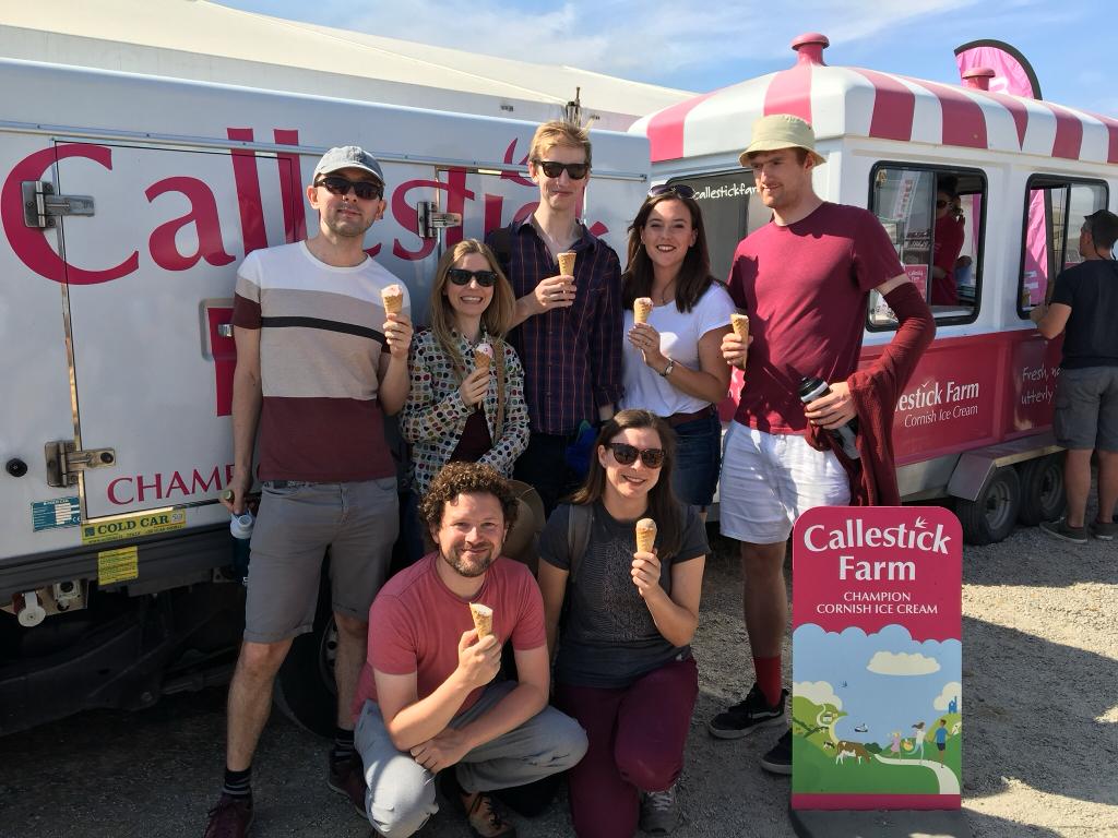 Thankyou @Callestickfarm for reviving us after a hot set! YUM!