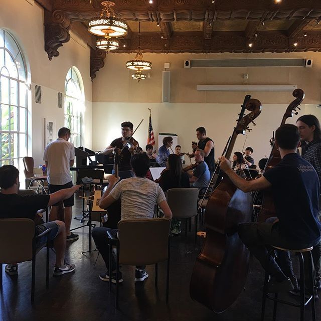 #iPalpiti Orchestra arrives at Beverly Hills City Hall for their first rehearsal in Los Angeles! #ipalpitifestival2019