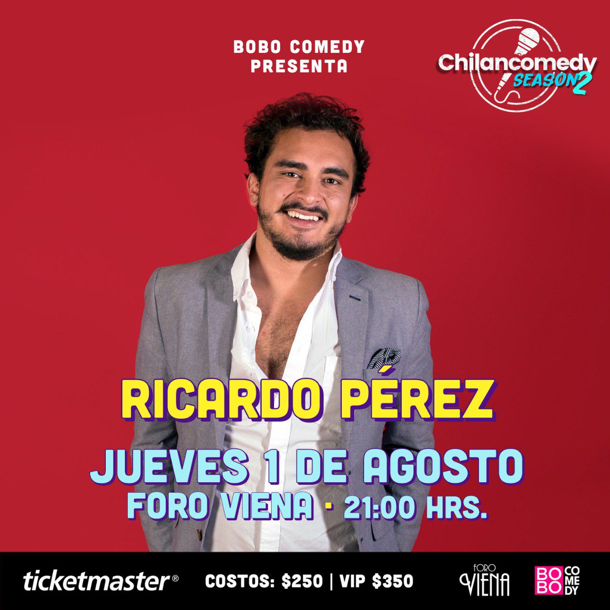 bobo_comedy's tweet photo. .@ricardomedijo es un joven comediante, pseudo actor y entusiasta de los chilaquiles. 🌮 Lo de los chilaquiles no tiene nada que ver con su show o carrera...

No te pierdas su increíble show este 1ro de agosto en el @ForoVienaMx  😂
#RisaEnSerio #SomosBOBO https://t.co/qRB3BjGBwI