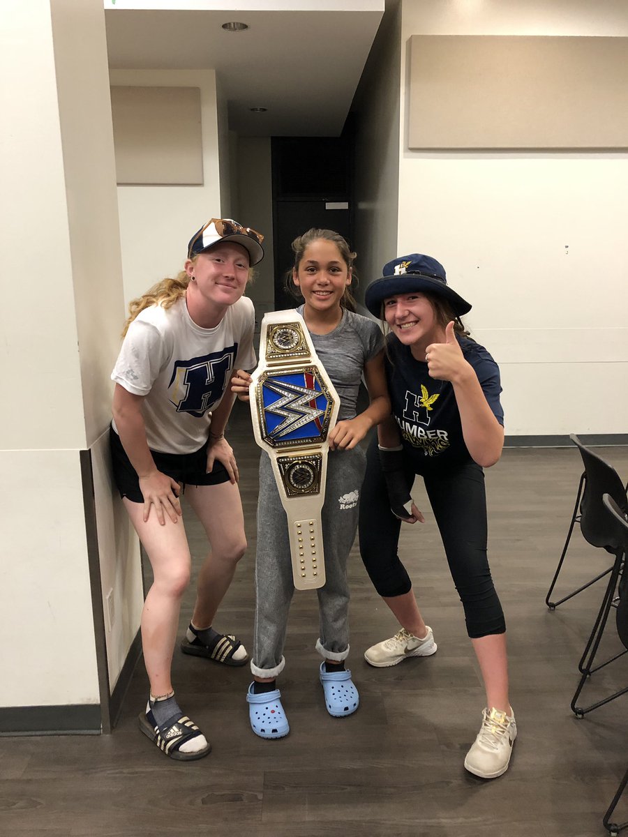 HCSoftballCamp's tweet image. Our Camp Champ of the day is Calissa!! This 13 yr old broke out of her shell a bit and played #AirBall as coach @DuaineBowles says with the older girls! #GoHawks #CampChamp