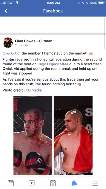 QwickAIDSports's tweet photo. The BEST Corner Care includes Qwick-AID!
ALL-Natural, STOPS Bleeding in SECONDS!

Used around the globe in combat sports.

Raising funds for paralyzed #Veteran Marine LCpl Ian DeLaney

https://t.co/4nG4wOysGT
@codeofvets
#MMA #ufc #boxing #fighters https://t.co/7GmouiifGz