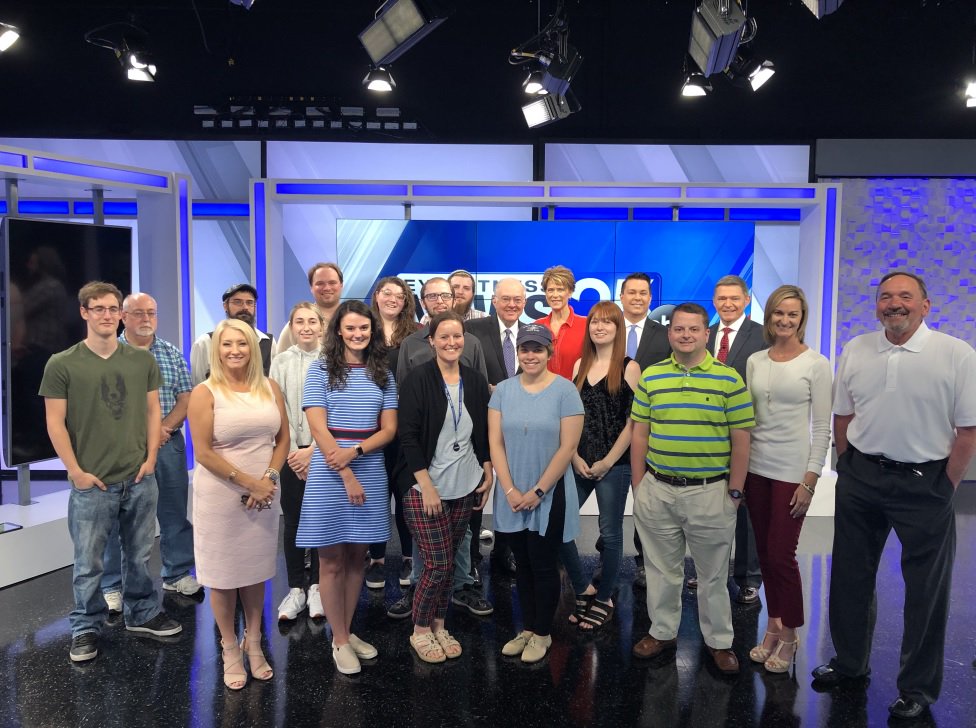WEHTWTVWlocal's tweet photo. All smiles from part of the Eyewitness News team after launching a new look today to go with our award winning news! #ewnlocal https://t.co/Mnb5WeiAsi