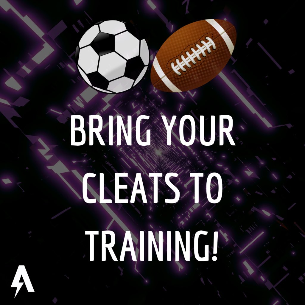 APECDFW's tweet photo. SOCCER & FOOTBALL ATHLETES‼️
Please bring your cleats to EVERY training session for the rest of summer💪
#apecfam #fortworthfast https://t.co/SpKyZqJMFS
