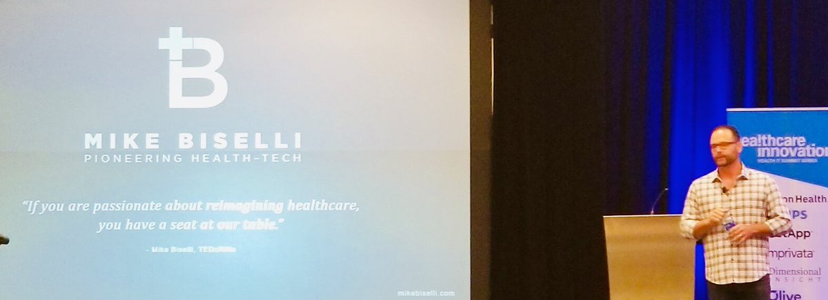 What an honor having Entrepreneur of the year award winner @mikebiselli open the #Innovation Power Hour at this years #HCISummit! You’re truly an inspiration @mikebiselli! Keep being amazing brother! 👍🏽👊🏽- #pinksocks #healthIT #digitalhealth #cio
