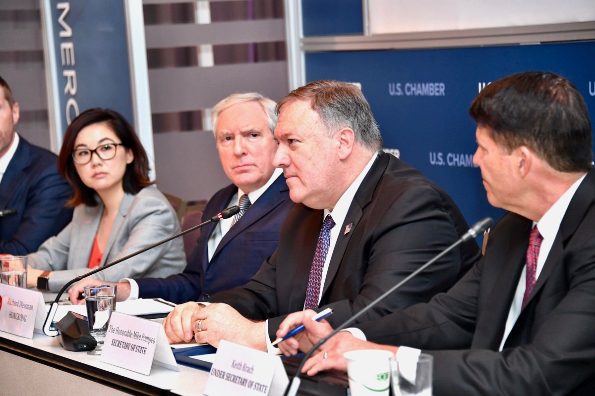 Had a fruitful discussion with AmCham leaders from across the #IndoPacific today. The U.S. private sector is vital to advancing U.S. economic and strategic interests and  to producing sustained levels of prosperity in the #IndoPacific region.  #APCACDoorknock