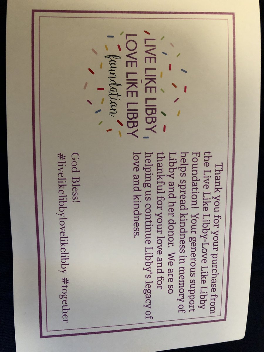 JennUmbaugh's tweet photo. I was so happy to get this in the mail today! #livelikelibbylovelikelibby #spreadkindness https://t.co/9yeXDLeCwO