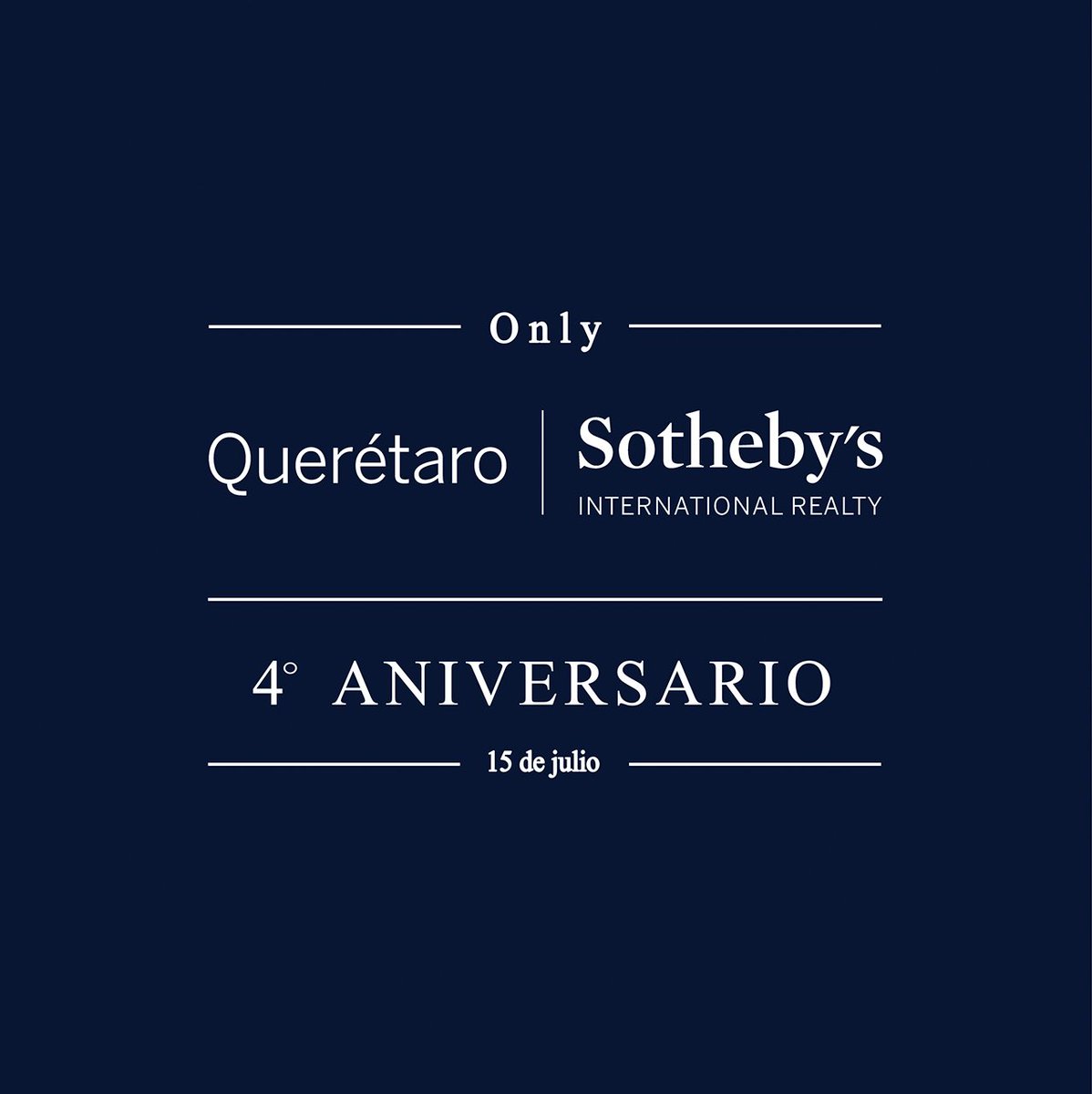 QueretaroSIR's tweet photo. En nuestra oficina, el 15 de julio marca la celebración del inicio de este gran proyecto: unir inmuebles de ensueño con vidas extraordinarias.
#Sothebys #México #Querétaro #SIR #4toAniversario2019 #Luxury #RealtorLife #LiveSIR
https://t.co/6RxR4zJOUt https://t.co/uIuCIRNtTY