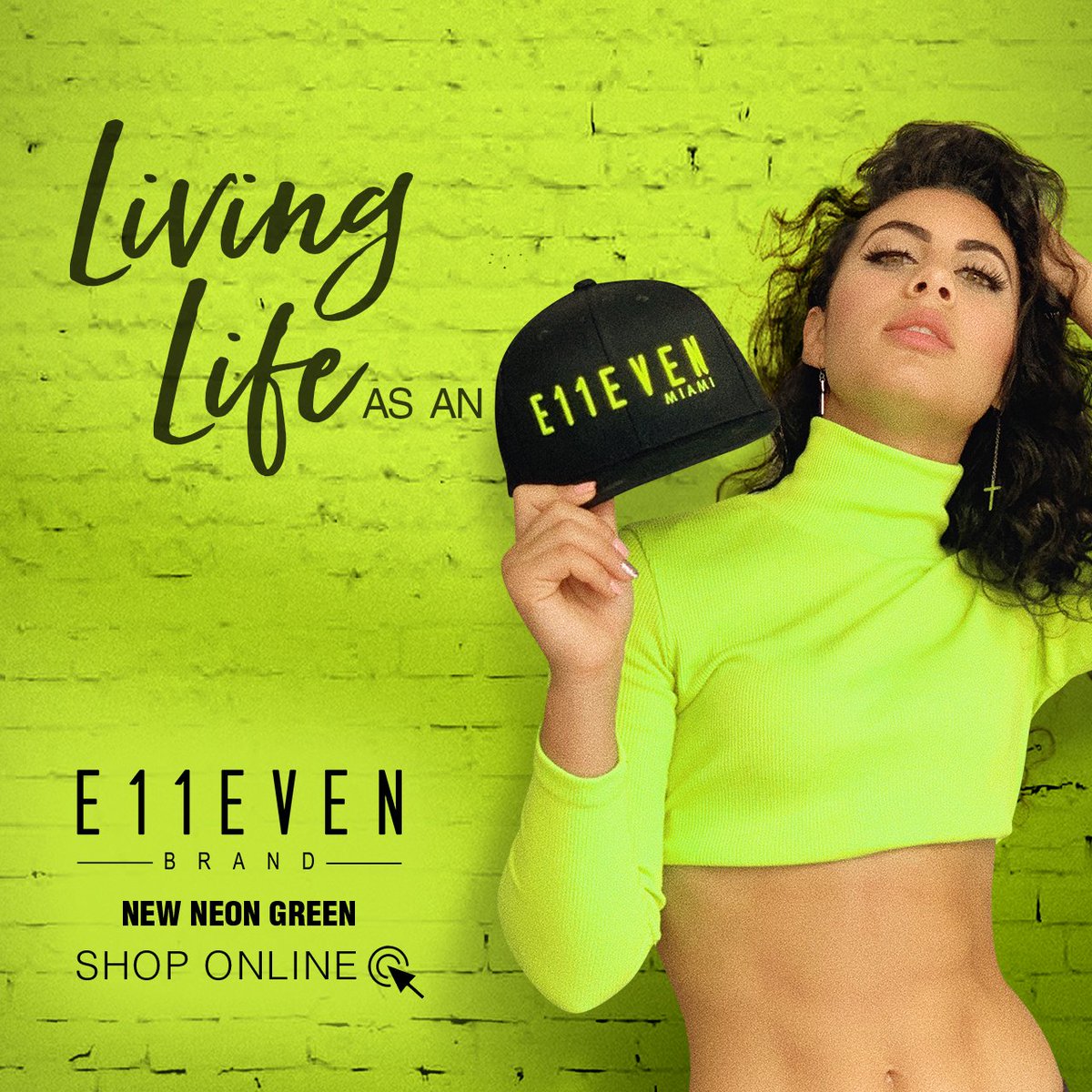 11Miami's tweet photo. Summer Just Got Hotter 🔥 The New NEON Green Snapback is now available! 💚 
Shop @ https://t.co/jqU50d42Bw 
#LifeAsAn11 https://t.co/vE2HXEAA8K