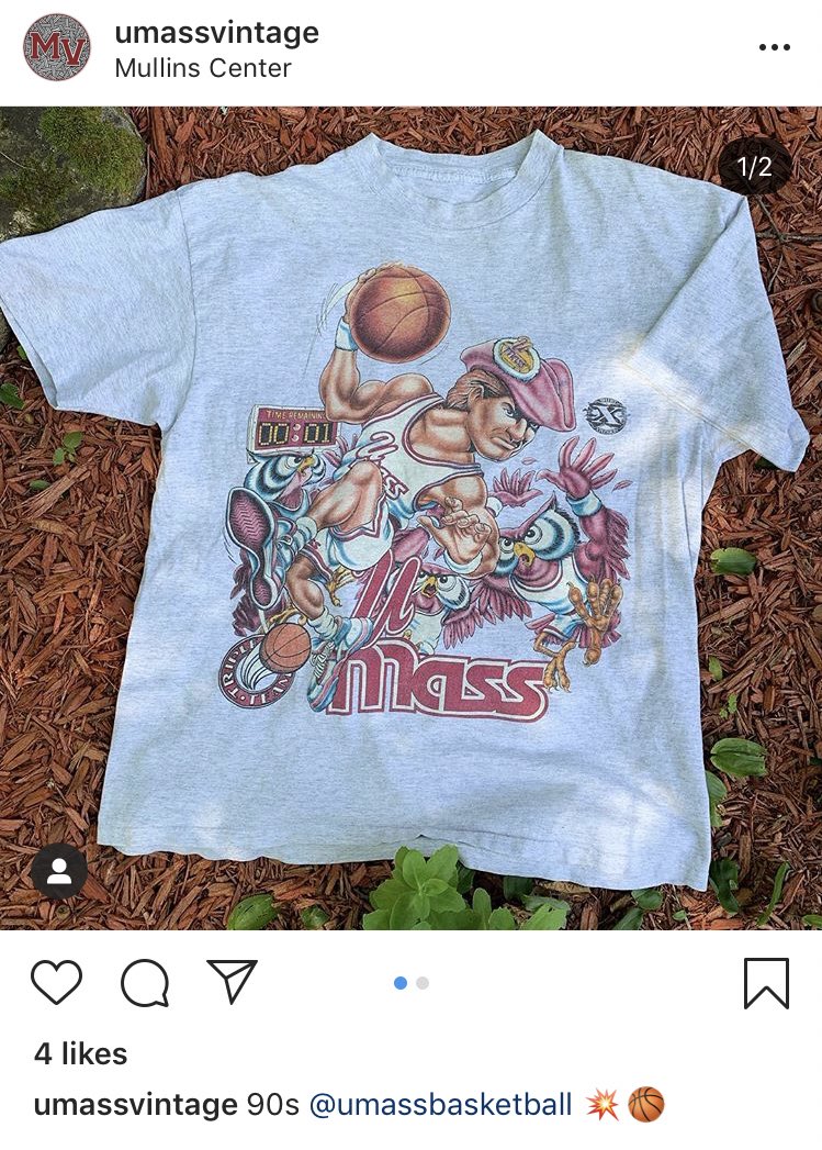 JustBeingFranke's tweet image. I can’t wait to see this shirt in #SectionW on one of #UMassTwitter faithful next year in the @MullinsCenter!

Also, for all the vintage heads out there, head over to IG and give @UMassVintage a follow. Brand new shop opening in @TownOfAmherst in September!
