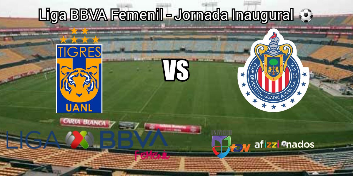 TVDELDEPOR1's tweet photo. #LigaBBVAMXFemenil - #FutEnUTDN #AFIZZIONADOS
#Tigres vs #Chivas 📲 #TIGvsCHI ⏰ 20:00 hrs 📺 #UnivisionTDN @afizzionados de @izzi_mx (503/891) con:
🎙 @LUISREYES_TDN
🎙 @GabyBatocletti
🎙 @VladimirGarciaG https://t.co/4vZgRf00FK