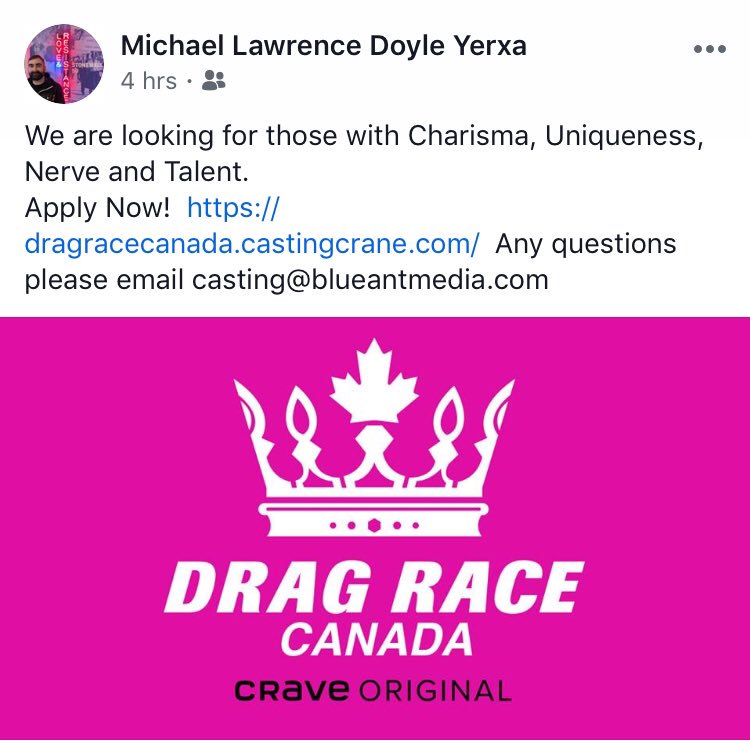 Casting Call: #drag #yycdrag #dragyyc #audition contact info, below: