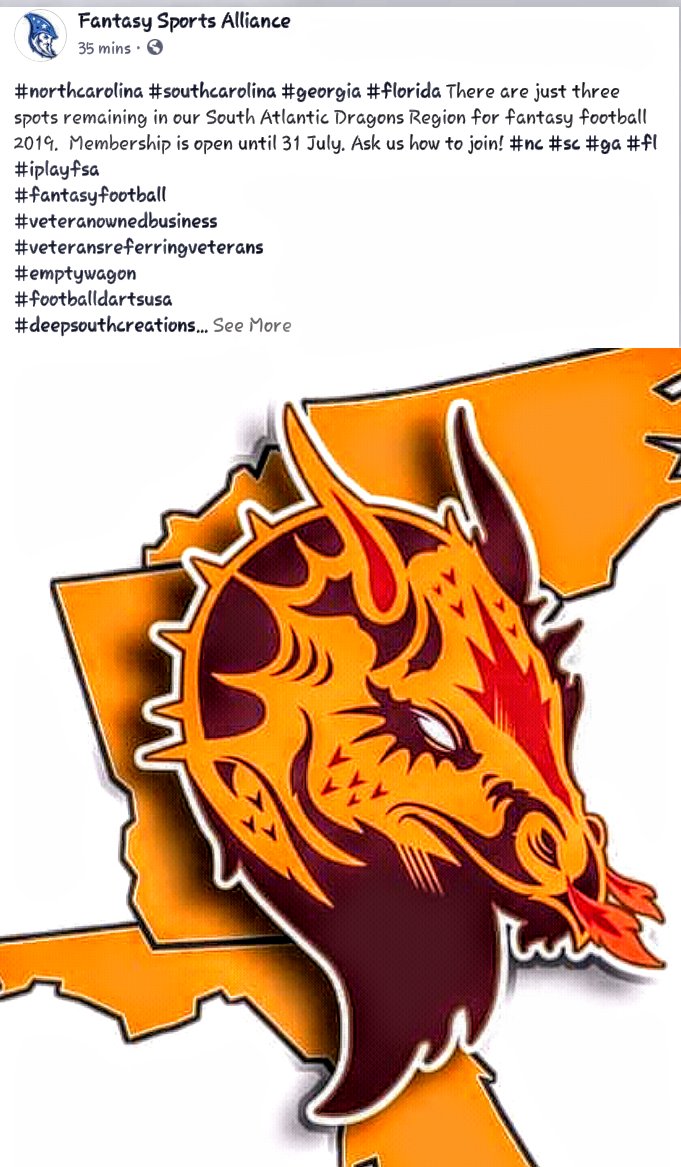 FSATRINACRIA1's tweet photo. Come join FSA! We are #fanaticallyreal #fantasyfootball #veteranowned #iplayfsa https://t.co/O68trlHKkT