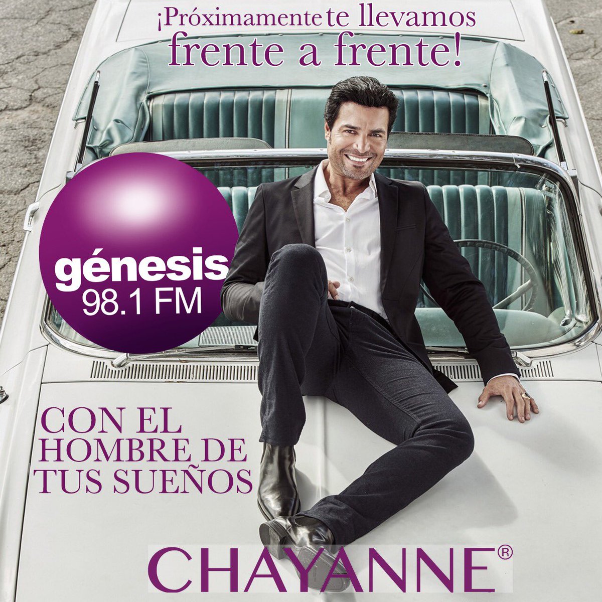 coraneldagzz's tweet photo. Chicas #mitoteras quien se apunta ?
Te llevamos frente a frente al hombre de tus sueños @CHAYANNEMUSIC en #MTY dale RT si te encanta y coméntame que es lo que más te gusta de él y pendientes de @genesis981fm 😍 porque #todasloadoramos o no? https://t.co/m5rSx8tUS0