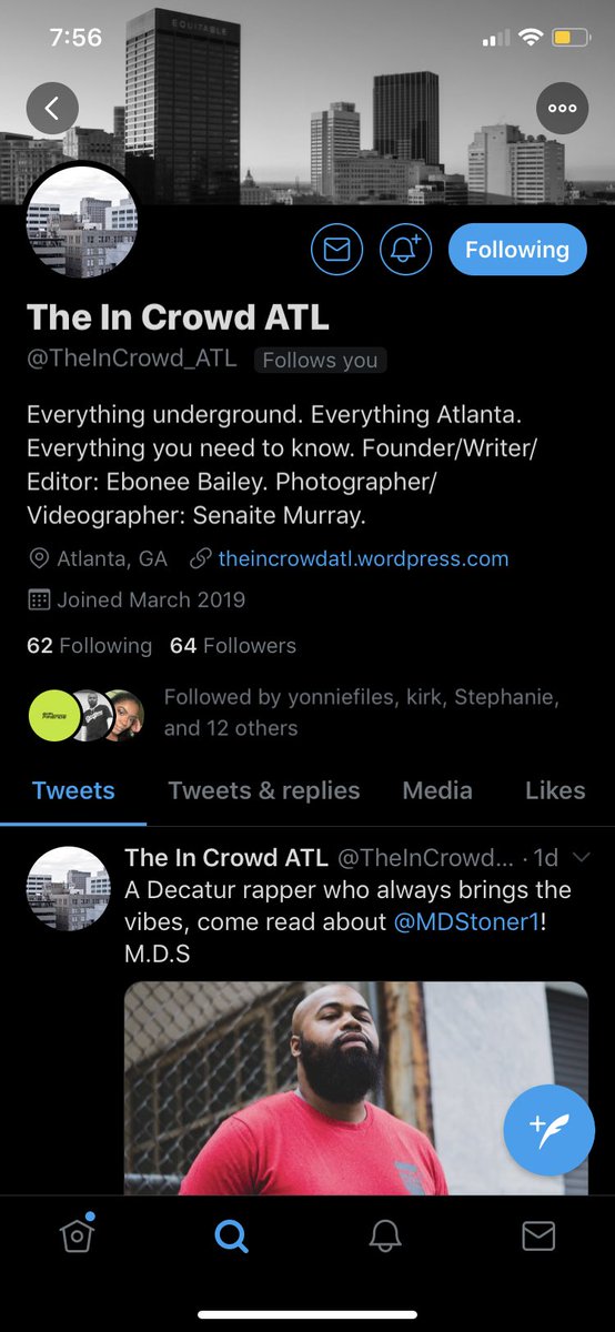 Make sure y’all follow @TheInCrowd_ATL ran by @ebsinlalaland for amazing content revolving around people in your communities!!
