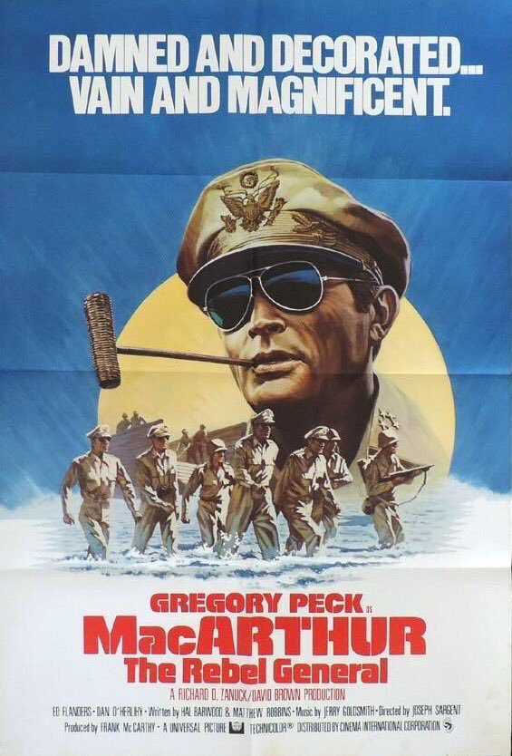 FilmNewsNos's tweet photo. 🎬MOVIE HISTORY: 42 years ago today, July 15, 1977, the movie ‘MacArthur’ opened in theaters!
#GregoryPeck #EdFlanders #DanOHerlihy #IvanBonar #WardCostello #NicolasCoster #MarjDusay #ArtFleming #RussellJohnson #SandyKenyon #RobertMandan #AllanMiller https://t.co/j1ypEj5aVM