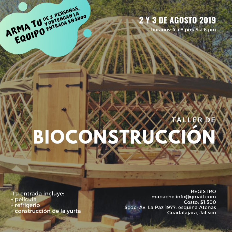 somosmapache's tweet photo. ¿Tienes terreno y quieres construir? ¿Tienes un jardín grande y le quieres sacar provecho? Aprende a cómo realizar una bioconstrucción mediante una yurta. https://t.co/N3LAX9nXUY