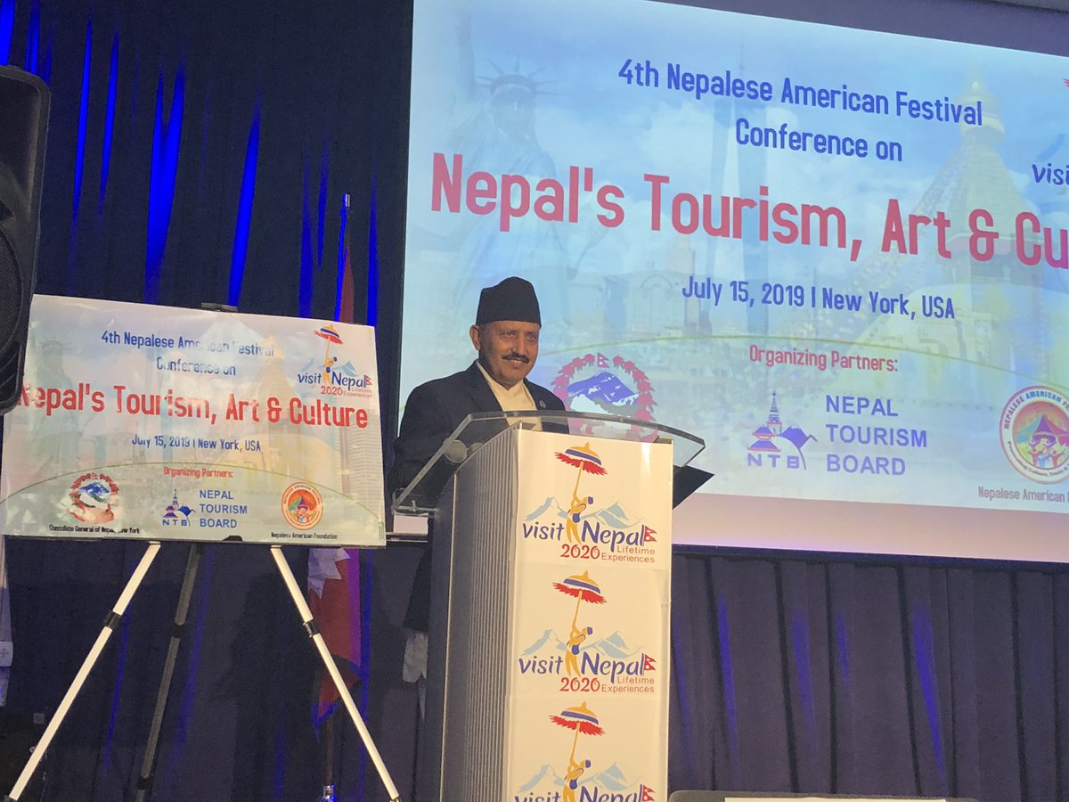NirmalRKafle's tweet photo. Consulate General, @nepaltourismb and Nepalese American Foundation jointly promote Tourism, Art and Culture amid 4th Nepali American Festival

Honoured with the presence of Hon. @girirajmanipok and Hon. @pusparajkadel

@MISSNEPALUS emceeing the event  @AjitKum68051949 https://t.co/ab06JFLKSk