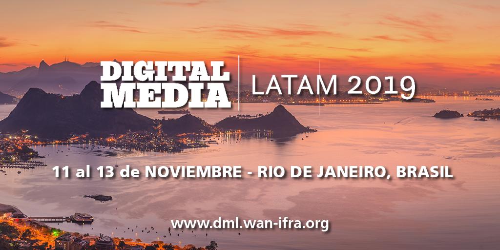 wanifraLATAM's tweet photo. 📢¡Digital Media LATAM llega a Brasil!🇧🇷Conozca a nuestros primeros ponentes confirmados y las temáticas de esta edición. 📝¡Registre su asistencia hoy!👉https://t.co/zfnd6dPsJI #DML19
#Medios #Periodismo #MediosDigitales https://t.co/vsVYwAOCx2
