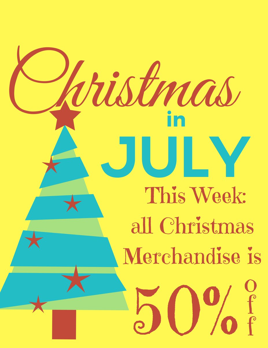 Repurposed_'s tweet image. Less than 6 months to go! Get a head start on the holidays and save $$ to boot! #ChristmasInJuly